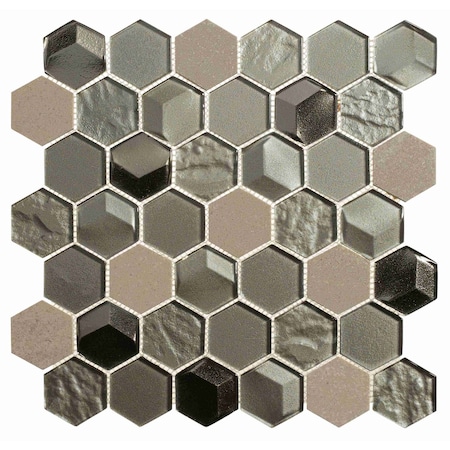 Andova Tiles ANDOVA TILES Xen 2" W x 2" L Mosaic Wall Tile ANDXEN605